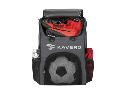 45L Soccer Gear Backpack with Cleat and Ball Compartments