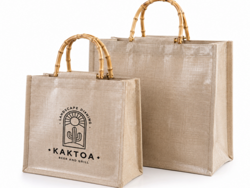 Laminated Linen Tote Bag