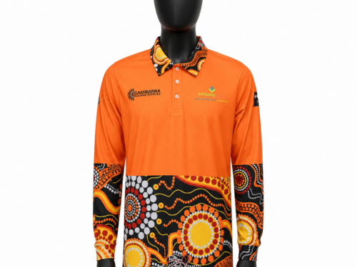 Custom Sublimated Hi-Vis Long Sleeve Work Polo